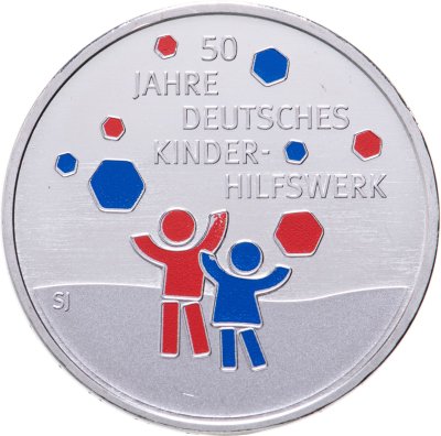 купить Германия 20 евро 2022 "50 лет Немецкому детскому фонду"