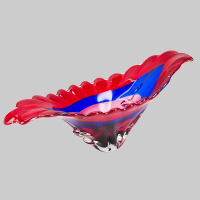 купить Ваза для десертов (фруктовница) Arte Vertario Muranese, стекло, гутная техника, Италия, 1950-1960 гг.