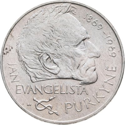 купить Чехословакия 25 крон (korun) 1969 100 лет со дня смерти Яна Эвангелиста Пуркине