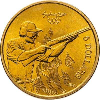 купить Австралия 5 долларов 2000 Олимпийские игры в Сиднее - Стрельба