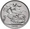 Купить Великобритания 1 крона 1888 в слабе Монетник. ру AU det чистка