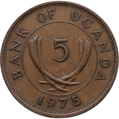 купить Уганда 5 центов (cents) 1975