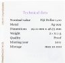 Купить Фиджи 1 доллар 2011 "Год кролика" набор из 2х монет в футляре (31,1г Ag каждая)