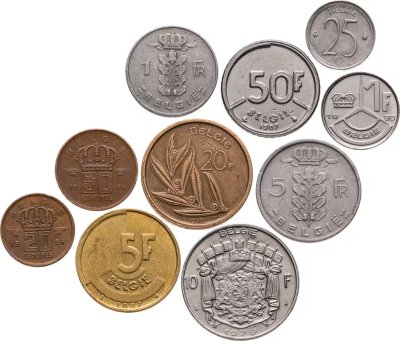 купить Бельгия набор монет 1951-1993 (10 штук) голландская версия (Belgie)