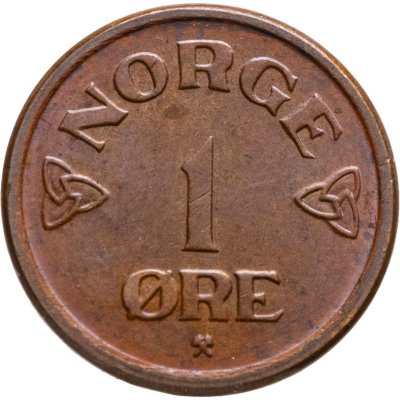купить Норвегия 1 эре (ore) 1954