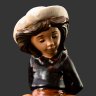 Купить Статуэтка "Девушка в шляпке", искусственный камень, роспись, NAO Porcelain, Испания, 1987 г.