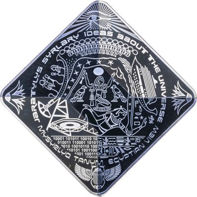 купить Казахстан 2000 тенге 2025 "Взгляд Египта Космос Скарабей" в футляре с сертификатом