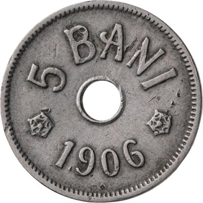 купить Румыния 5 банов (bani) 1906 J знак монетного двора: "J" - Гамбург