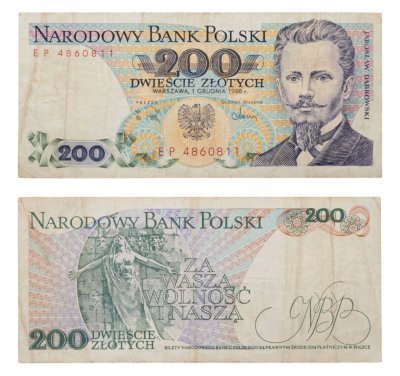 купить Польша 200 злотых 1988 год