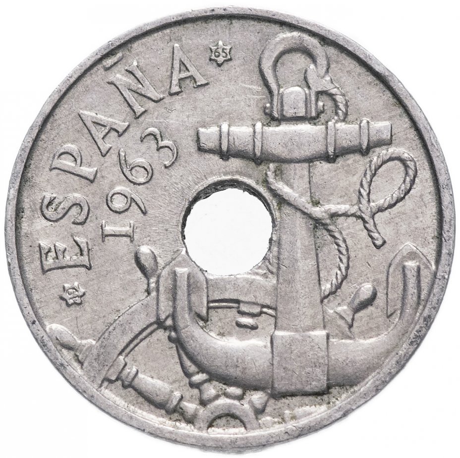 купить Испания 50 сантимо 1963