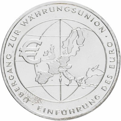 Купить Германия 10 евро 2002 "Введение Евро"
