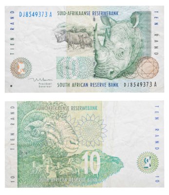 купить ЮАР 10 ранд 1993 год (Pick 123b)