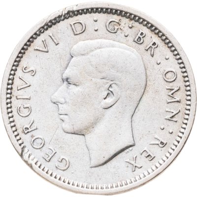 купить Великобритания 3 пенса (pence) 1940 Серебро /серый цвет/