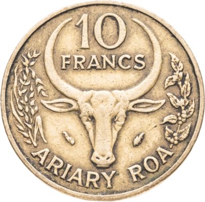 купить Мадагаскар 10 франков (francs) 1979