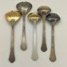 Купить Набор из 5-ти салатных ложек (в подборе), мельхиор (медь-никель), золочение, Таллинский ювелирный завод, СССР, 1960-1990 гг.