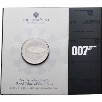 купить Великобритания 5 фунтов 2024 "Джеймс Бонд 007 / фильмы 1970-х", в буклете