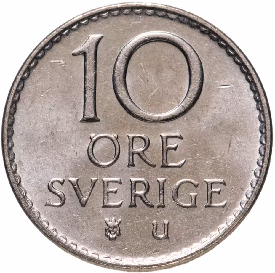 Купить Швеция 10 эре (ore) 1973