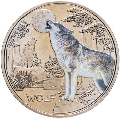 купить Австрия 3 евро 2017 "Волк" в капсуле
