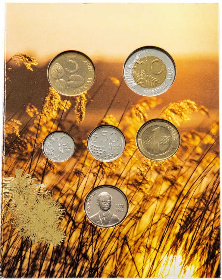 купить Финляндия набор монет 1996 (6 монет в буклете)
