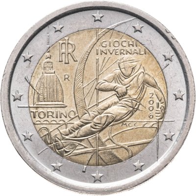 купить Италия 2 евро (euro) 2006 "XX зимние Олимпийские игры 2006 года в Турине"