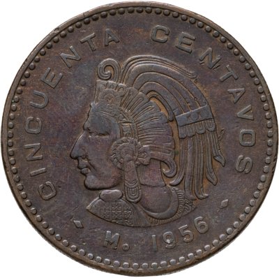 купить Мексика 50 сентаво (centavos) 1956