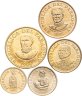 Купить Парагвай, подборка из 5-ти монет 1992-1996 из обращения