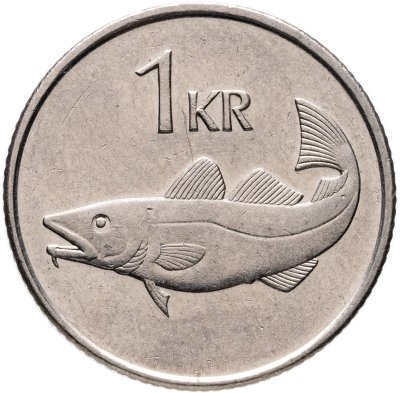 купить Исландия 1 крона 1989