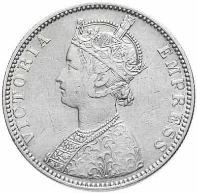 купить Британская Индия 1 рупия 1877-1901 Виктория, случайная дата