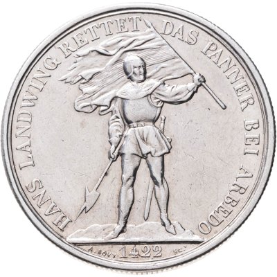 купить Швейцария 5 франков 1869 "Стрелковый фестиваль в Цуге"