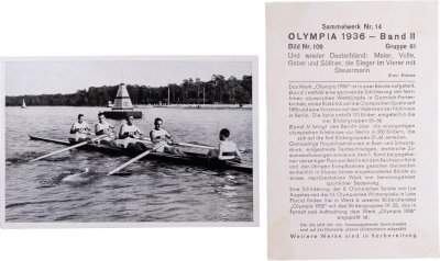 купить Германия Открытка "Третий рейх. Олимпиада. Гребля. 1936"