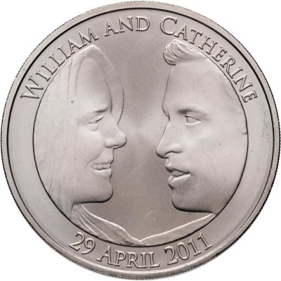 купить Великобритания 5 фунтов (pounds) 2011 "Королевская свадьба"