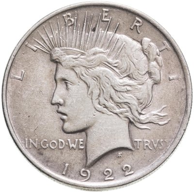 Купить США 1 доллар (dollar) 1922 Peace Dollar (Мирный доллар)