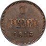 Купить 1 пенни (penni) 1913 Российская Финляндия