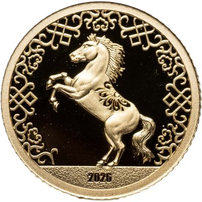 купить Монголия 1000 тугриков 2026 "Год лошади" с сертификатом