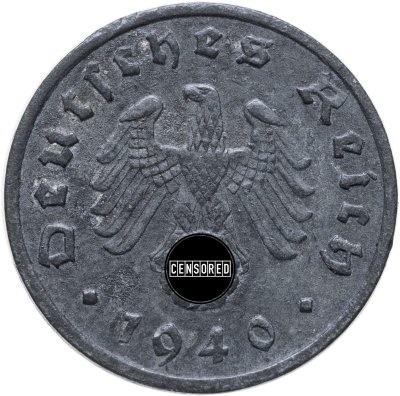 купить Германия, Третий Рейх 1 рейхспфенниг 1940 "А"