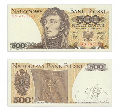 купить Польша 500 злотых 1982 (Pick 145d)
