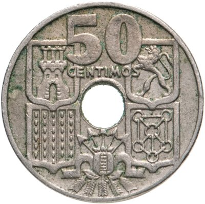 купить Испания 50 сентимо 1949
