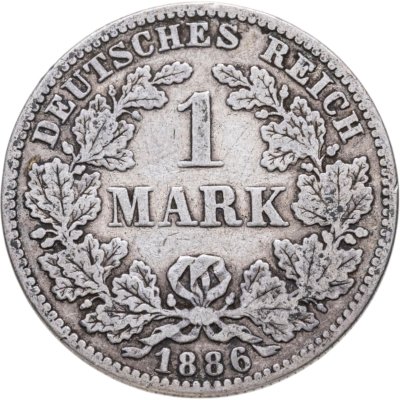купить Германия 1 марка 1886 Знак монетного двора: "E" - Дрезден