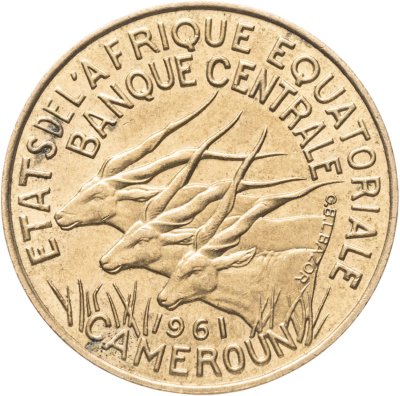 купить Экваториальная Африка, Камерун 10 франков (francs) 1961