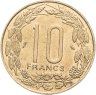 Купить Экваториальная Африка, Камерун 10 франков (francs) 1961