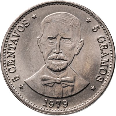 купить Доминикана 5 сентаво (centavos) 1979