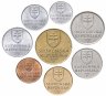 Купить Словакия, полный набор монет 1993-2008 (8 монет)