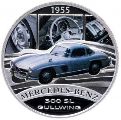 Купить Тувалу 1 доллар 2006 "Автомобили мира - Mercedes-Benz" в футляре с сертификатом