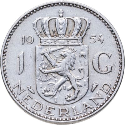 купить Нидерланды 1 гульден (gulden) 1954