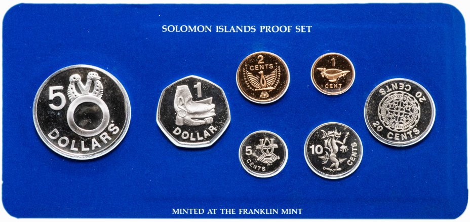 купить Соломоновы острова набор монет 7шт 1978 года в футляре