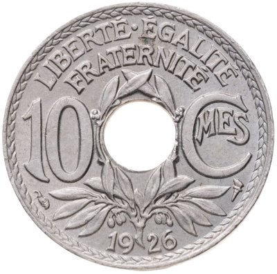 купить Франция 10 сантимов (centimes) 1926