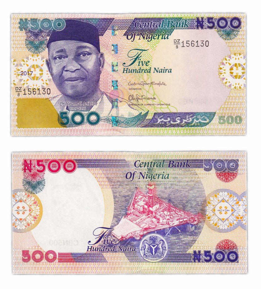 купить Нигерия 500 найра 2017 (Pick 30p)