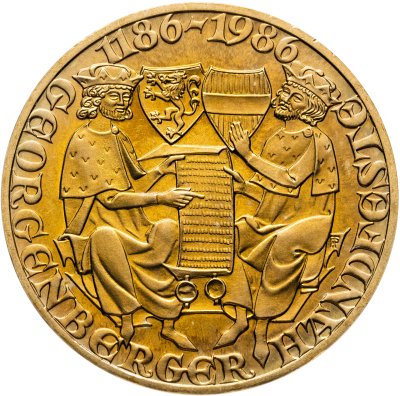 купить Австрия 20 шиллингов 1986 "800 лет со дня подписания Санкт-Георгенбергского договора"