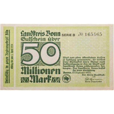 купить Германия 50000000 (50 миллионов) марок 1923