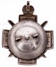 Купить Знак для окончивших 5-ю Московскую школу прапорщиков пехоты, серебро 84, закрутка, эмаль, неизвестный мастер, Российская Империя, 1915-1917 гг.